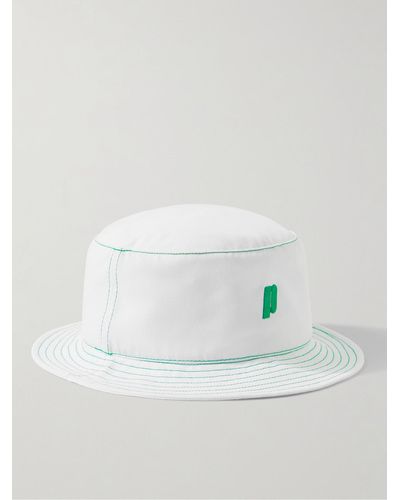 Reigning Champ Prince Logo-embroidered Twill Bucket Hat - White