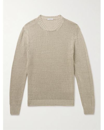 Boglioli Linen Sweater - White