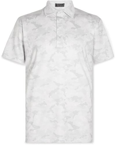 G/FORE Icon Camouflage-print Stretch-jersey Golf Polo Shirt - White
