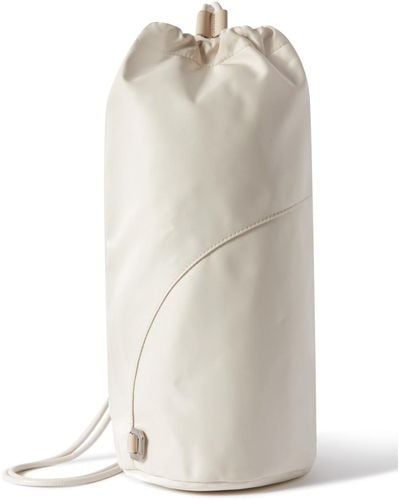 Eera Rocket Big Leather-trimmed Shell Backpack - White