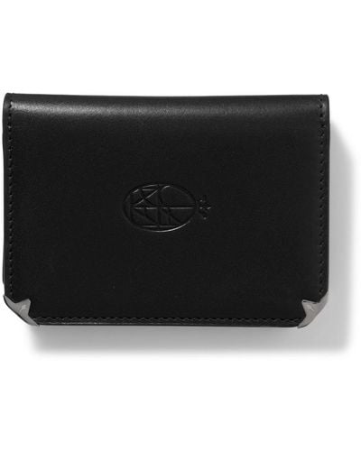 Jacques Marie Mage Elston Leather Trifold Wallet - Black