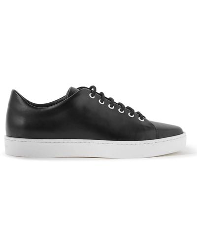 Manolo Blahnik Semando Leather Sneakers - Black