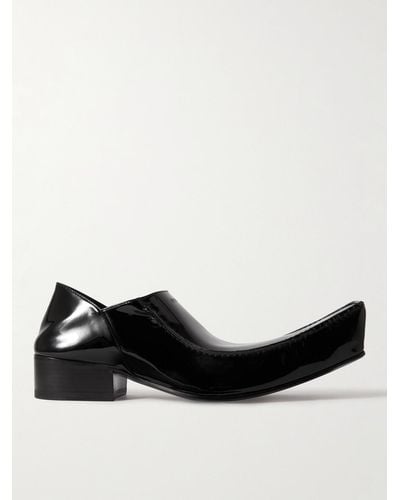 Balenciaga Romeo Loafers aus Lackleder mit einklappbare Fersenpartie - Schwarz