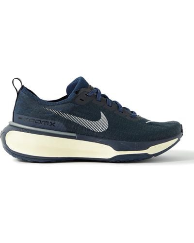 Nike Zoomx Invincible 3 Flyknit Running Sneakers - Blue