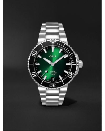 Oris Aquis Date Caliber 400 Automatic 43.5mm Stainless Steel Watch - Black