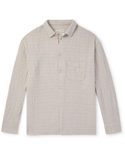 A Kind Of Guise Gusto Cotton And Hemp-blend Shirt - White
