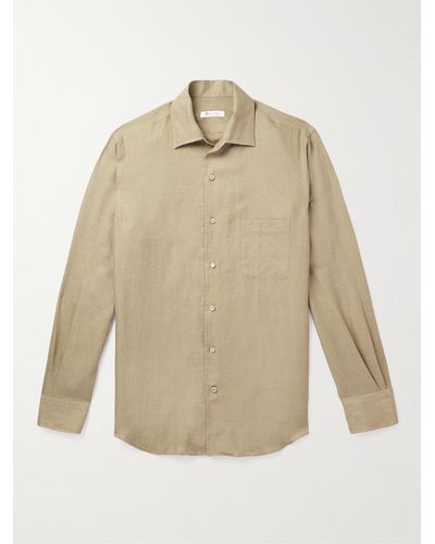 Loro Piana Arizona Linen Shirt - Natural
