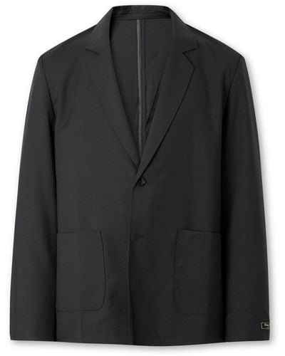 A Kind Of Guise Unstructured Wool Blazer - Black