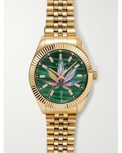Timex Jacquie Aiche Legacy High Life Gold-tone Crystal Watch - Metallic