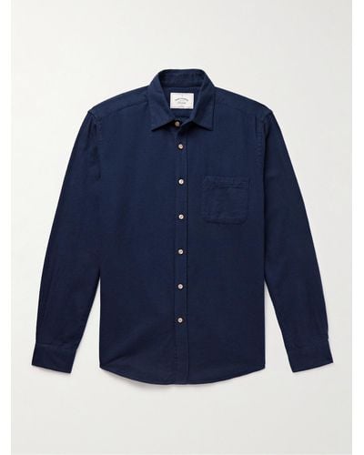 Portuguese Flannel Teca Cotton-flannel Shirt - Blue