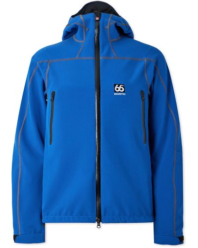 66 North Vatnajökull Logo-embroidered Polartec® Power Shield® Pro Hooded Jacket - Blue
