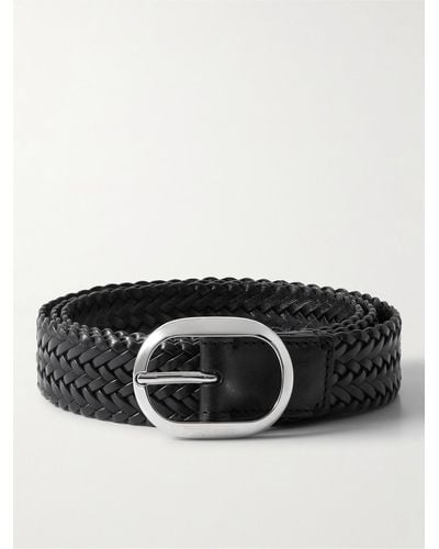 Tom Ford 3cm Woven Leather Belt - Black