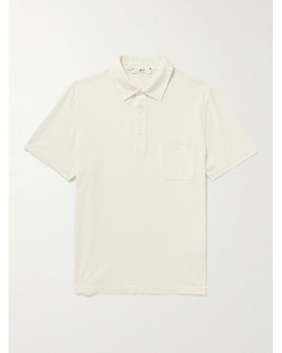 MR P. Garment-dyed Cotton-jersey Polo Shirt - Natural