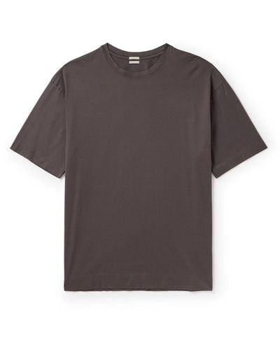 Massimo Alba Nevis Organic Cotton-jersey T-shirt - Gray