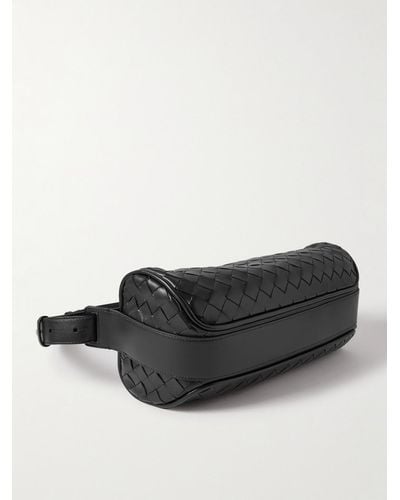 Bottega Veneta Intrecciato Leather Belt Bag - Black