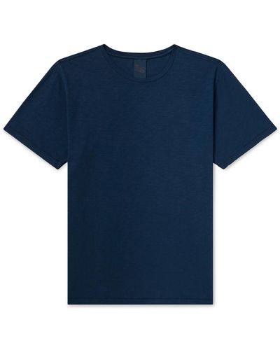 Nudie Jeans Roffe Slub Cotton-jersey T-shirt - Blue