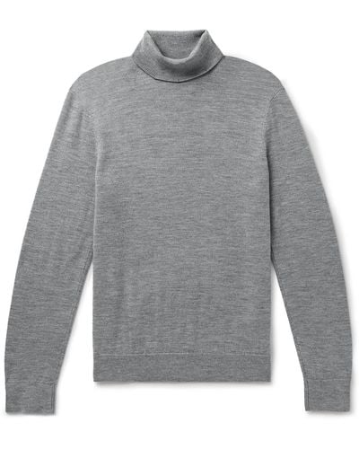 Club Monaco Slim-fit Merino Wool Rollneck Sweater - Gray