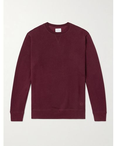 Kingsman Sweatshirt aus Jersey aus einer Baumwoll-Kaschmirmischung mit Logostickerei - Rot