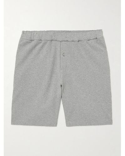 MR P. Cotton-jersey Pyjama Shorts - Grey