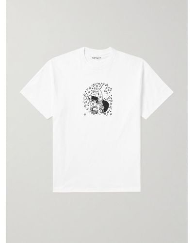 Carhartt Hocus Pocus T-Shirt aus Baumwoll-Jersey mit Print - Weiß