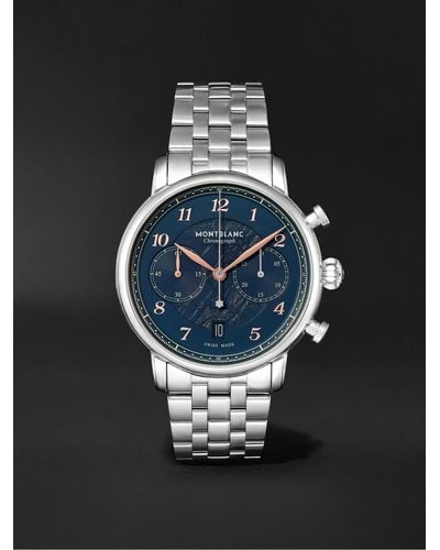 Montblanc Star Legacy Chronograph Limited Edition Automatic 42mm Stainless Steel Watch - Black