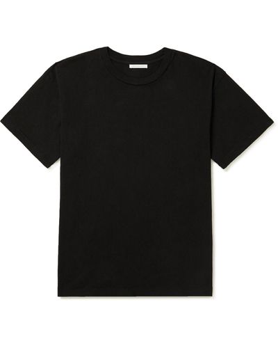 John Elliott College Cotton-jersey T-shirt - Black