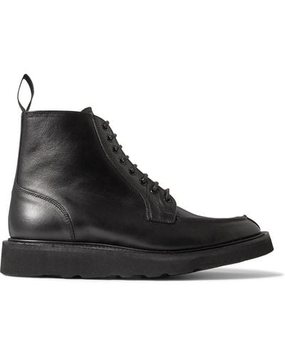 Tricker's Lawrence Leather Boots - Black