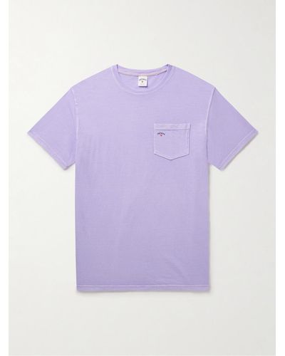 Noah T-shirt in jersey di misto cotone con logo Core - Viola