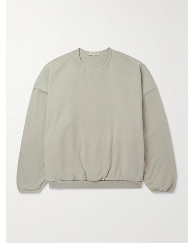 Fear Of God Cotton-jersey Sweatshirt - Natural