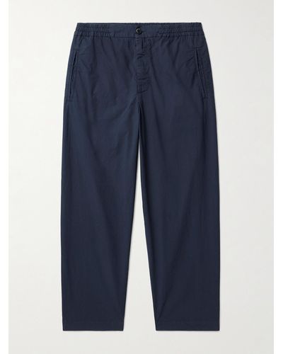 Barena Pantalone Ameo Straight-leg Stretch-cotton Trousers - Blue