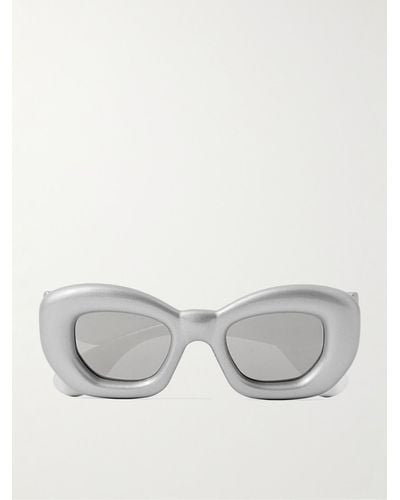 Loewe Inflated Sonnenbrille mit eckigem Rahmen aus Azetat - Grau