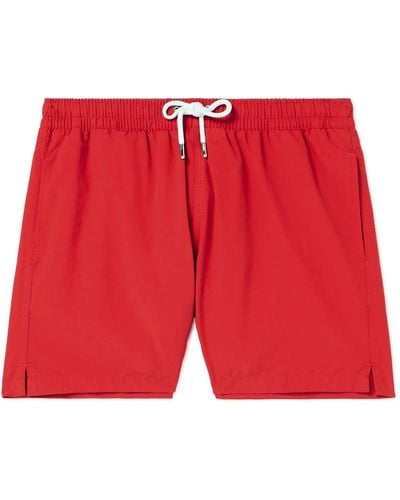 Drake's Slim-fit Mid-length Swim Shorts - Red