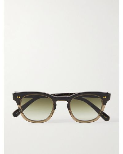 Mr. Leight Occhiali da sole in acetato con montatura D-frame Hanalei II S - Nero