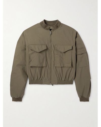 Givenchy Cotton-blend Shell Bomber Jacket - Green