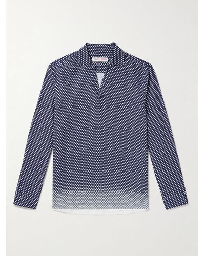Orlebar Brown Camicia con stampa floreale Ridley - Blu