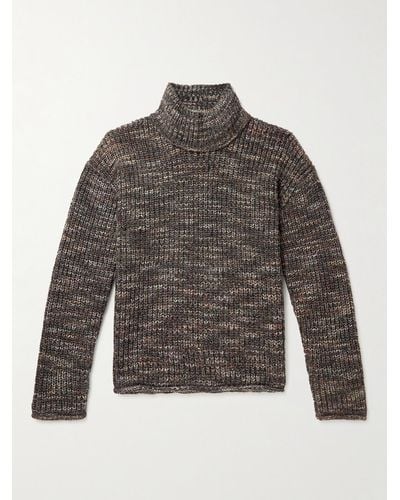 MR P. Mouline Knitted Mock-neck Sweater - Multicolour