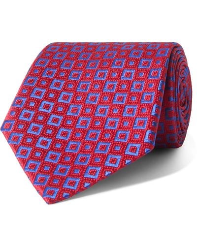 Charvet 8.5cm Silk-jacquard Tie - Pink