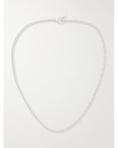 Alice Made This Collana a catena in argento sterling Bonnie and Clyde - Bianco