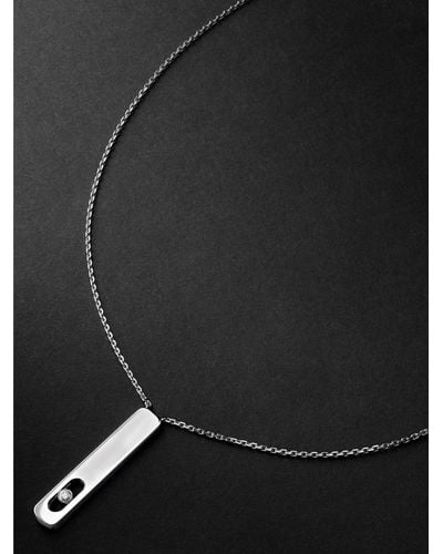 Messika My First Diamond White Gold Necklace - Black