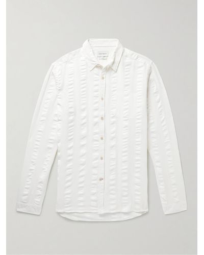 Oliver Spencer New York Special Textured Organic Cotton Shirt - White