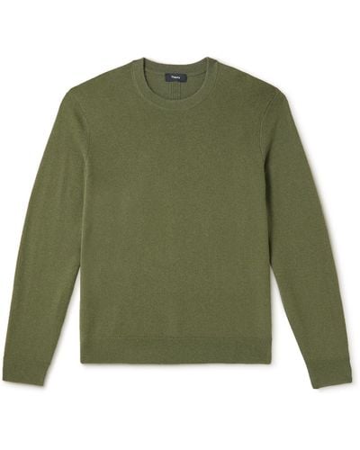 Theory Hilles Cashmere Sweater - Green