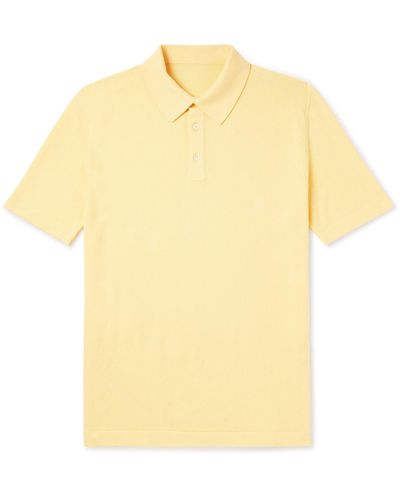 Anderson & Sheppard Organic Cotton Polo Shirt - Yellow