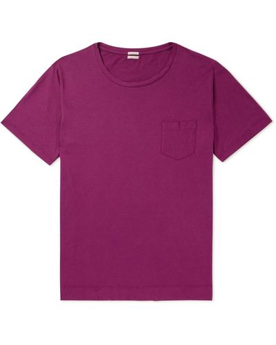 Massimo Alba Panarea Cotton-jersey T-shirt - Purple