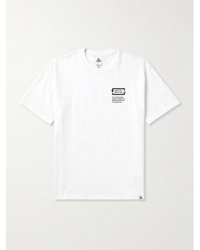 Nike ACG T-Shirt aus "Dri-FIT"-Material mit Print - Weiß