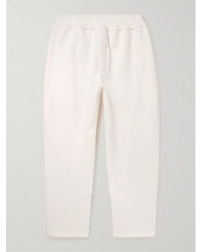 The Row Koa Brushed Stretch-cotton Joggers - Natural