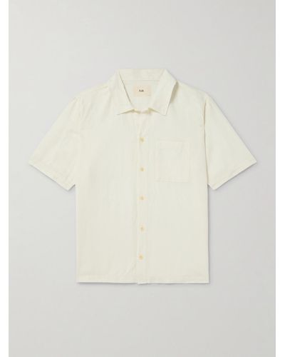 Folk Gabe Linen And Cotton-blend Shirt - Natural