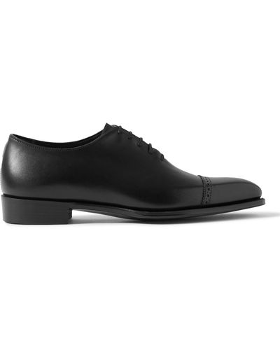 George Cleverley Melvin Cap-toe Leather Oxford Shoes - Black