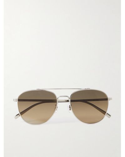 Oliver Peoples Rivetti Aviator-style Titanium Sunglasses - Natural