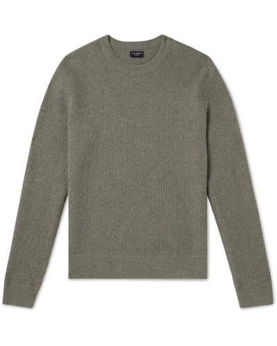 Club Monaco Ribbed Cashmere Sweater - Gray
