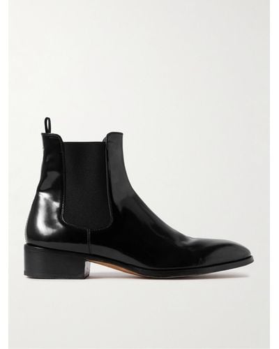 Tom Ford Alec Patent-leather Chelsea Boots - Black